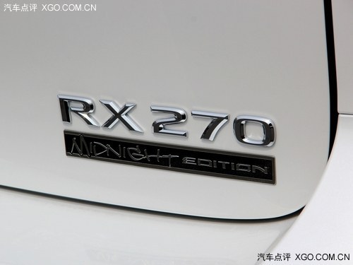 雷克萨斯RX270暗夜爵士版上市